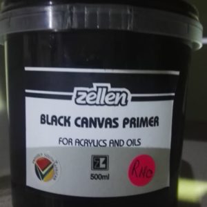Zellen Black or White Canvas Primer 500ml