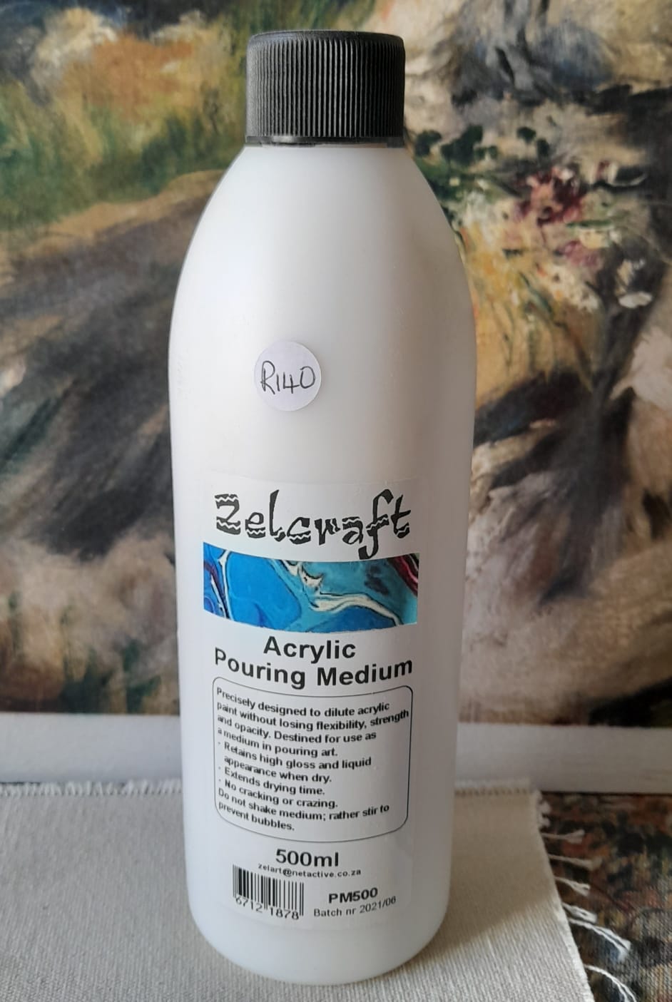 SOLO GOYA Pouring Medium Fluid 500 Ml – Acrylmedium Für Fließtechnik, Wasserbasiert, Trocknet Wasserfest